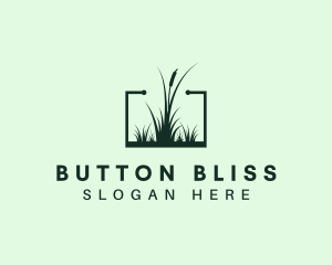 Gardening Grass Lawn logo design