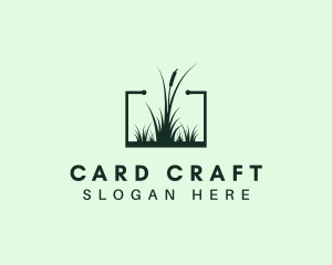 Gardening Grass Lawn logo design