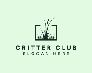 Gardening Grass Lawn logo design