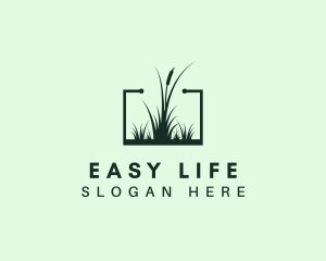 Gardening Grass Lawn logo design