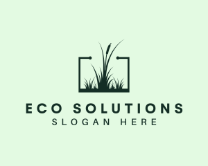 Gardening Grass Lawn logo design