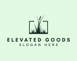 Gardening Grass Lawn logo design