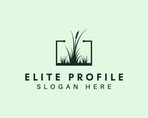 Gardening Grass Lawn logo design