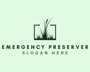 Gardening Grass Lawn logo design