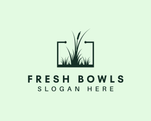 Gardening Grass Lawn logo design