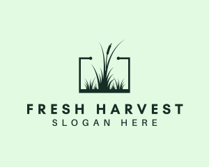 Gardening Grass Lawn logo design