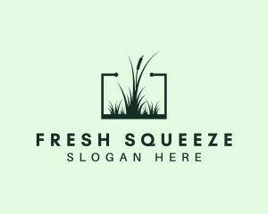 Gardening Grass Lawn logo design