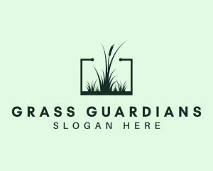 Gardening Grass Lawn logo design