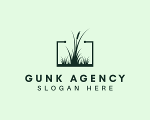 Gardening Grass Lawn logo design