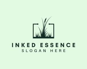 Gardening Grass Lawn logo design