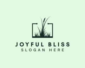 Gardening Grass Lawn logo design