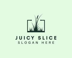 Gardening Grass Lawn logo design