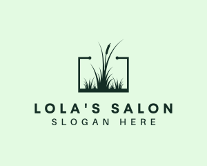 Gardening Grass Lawn logo design