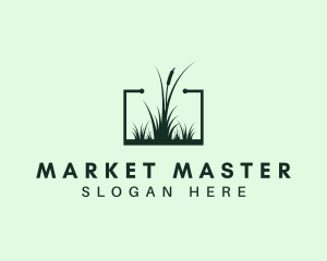 Gardening Grass Lawn logo design