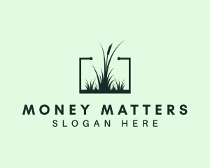 Gardening Grass Lawn logo design