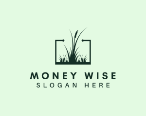 Gardening Grass Lawn logo design