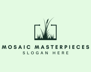 Gardening Grass Lawn logo design