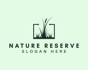 Gardening Grass Lawn logo design