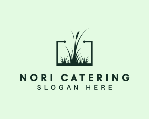 Gardening Grass Lawn logo design