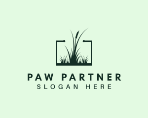 Gardening Grass Lawn logo design