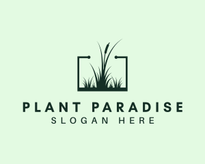 Gardening Grass Lawn logo design