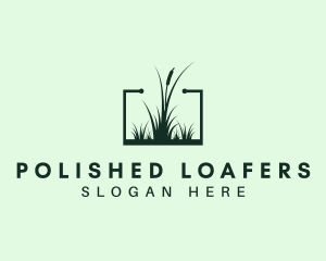 Gardening Grass Lawn logo design