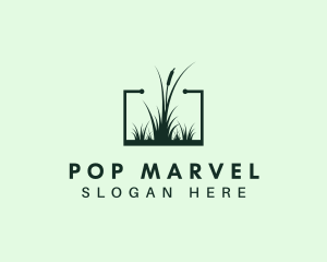 Gardening Grass Lawn logo design