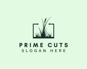 Gardening Grass Lawn logo design