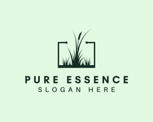 Gardening Grass Lawn logo design