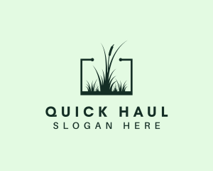 Gardening Grass Lawn logo design