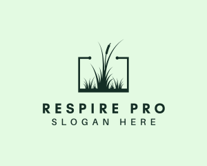 Gardening Grass Lawn logo design