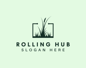 Gardening Grass Lawn logo design