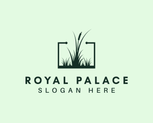 Gardening Grass Lawn logo design