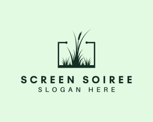 Gardening Grass Lawn logo design