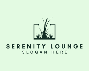 Gardening Grass Lawn logo design