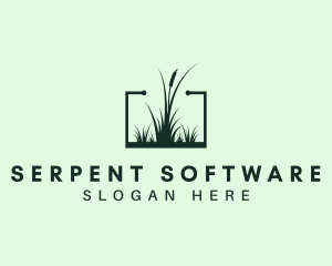 Gardening Grass Lawn logo design