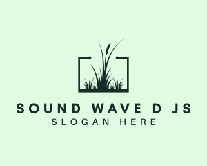 Gardening Grass Lawn logo design