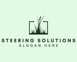 Gardening Grass Lawn logo design