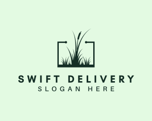 Gardening Grass Lawn logo design