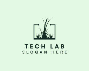 Gardening Grass Lawn logo design