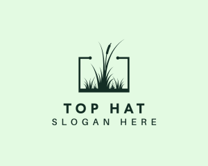 Gardening Grass Lawn logo design