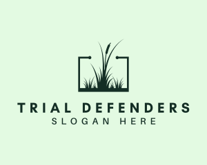 Gardening Grass Lawn logo design