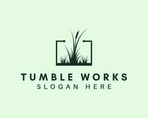 Gardening Grass Lawn logo design