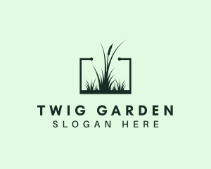 Gardening Grass Lawn logo design