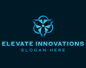 Cyber Technology Innovation logo design