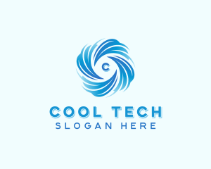 Cooling Wind Ventilation logo design