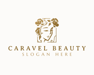 Floral Woman Beauty logo design