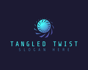 Radial Tech Turbine logo design