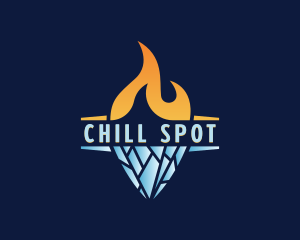 Fire Ice Cooling logo design