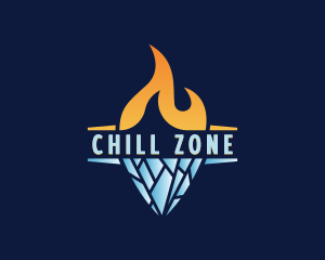 Fire Ice Cooling logo design